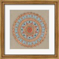 Framed Copper Mandala II