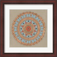 Framed Copper Mandala II