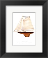 Framed Black Pond Yacht