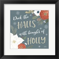 Holiday Garden IX Framed Print