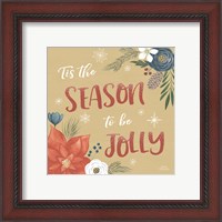 Framed 'Holiday Garden VII' border=