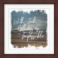Framed Wild Wishes I With God