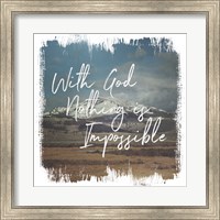 Framed Wild Wishes I With God