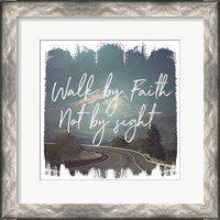 Framed Wild Wishes III Walk by Faith