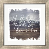 Framed 'Wild Wishes IV Done in Love' border=