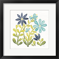 Framed 'Garden Getaway Flowers II' border=