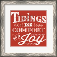 Framed Comfort and Joy Red