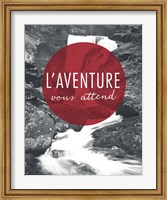 Framed Adventure is Out There Red French