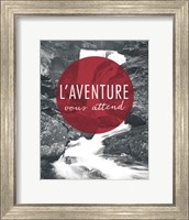 Framed Adventure is Out There Red French