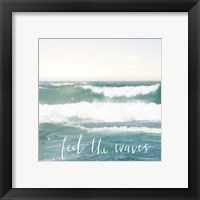 Framed 'Feel the Waves' border=