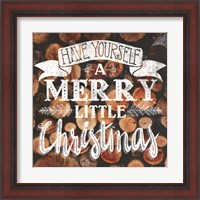 Framed 'Merry Little Christmas' border=