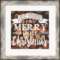 Framed 'Merry Little Christmas' border=