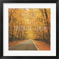 Framed 'October Color II' border=