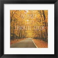 October Color II Framed Print