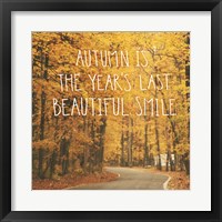 Framed 'October Color I' border=