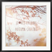 Framed Autumn Calling I