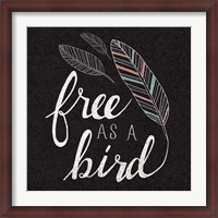 Framed Free as a Bird Black
