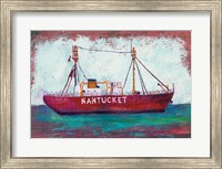 Framed Nantucket Lightship