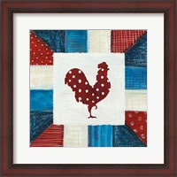 Framed 'Modern Americana Farm Quilt III' border=