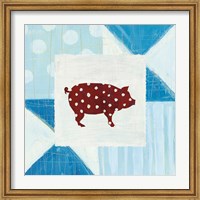Framed Modern Americana Farm Quilt I