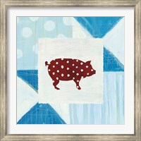 Framed Modern Americana Farm Quilt I