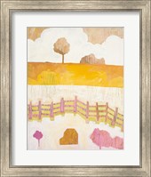 Framed Field and Clouds