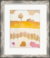 Framed Field and Clouds