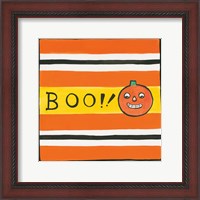 Framed 'Halloween Boo Pumpkin' border=