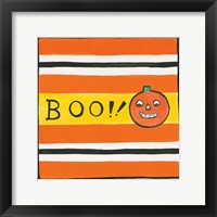 Framed 'Halloween Boo Pumpkin' border=