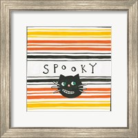 Framed Halloween Spooky Cat