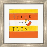 Framed Halloween Trick or Treat Candy Corn