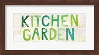 Framed Kitchen Garden Cream Sign I