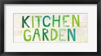 Kitchen Garden Cream Sign I Framed Print