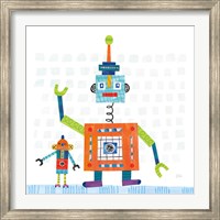 Framed Robot Party III on Square Toys