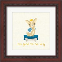 Framed Good Dogs Chihuahua on Linen