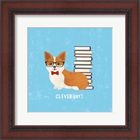 Framed Good Dogs Corgi