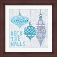 Framed 'Deck The Halls III' border=