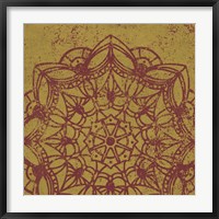Framed Contemporary Lace IV Spice