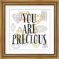 Framed 'You Are Precious' border=