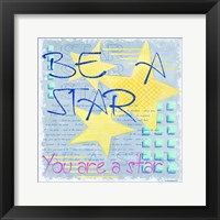 Framed 'Be a Star' border=