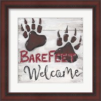 Framed Barefeet Welcome