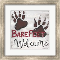 Framed Barefeet Welcome