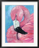 Framed Pink Flamingo