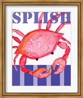 Framed Splish Crab