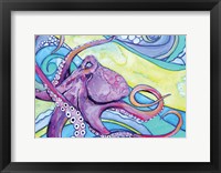 Framed Surfin' Octopus