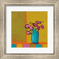 Framed Turquoise Vase