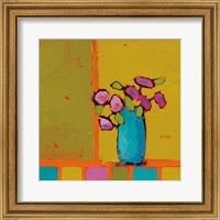 Framed 'Turquoise Vase' border=