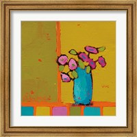 Framed 'Turquoise Vase' border=