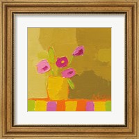 Framed Yellow Vase