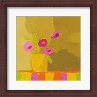 Framed Yellow Vase